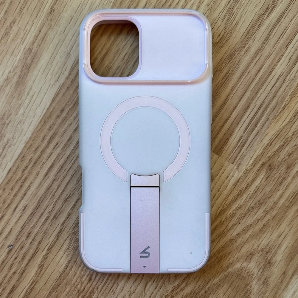 iPhone 16 Pink Phone Case with Stand